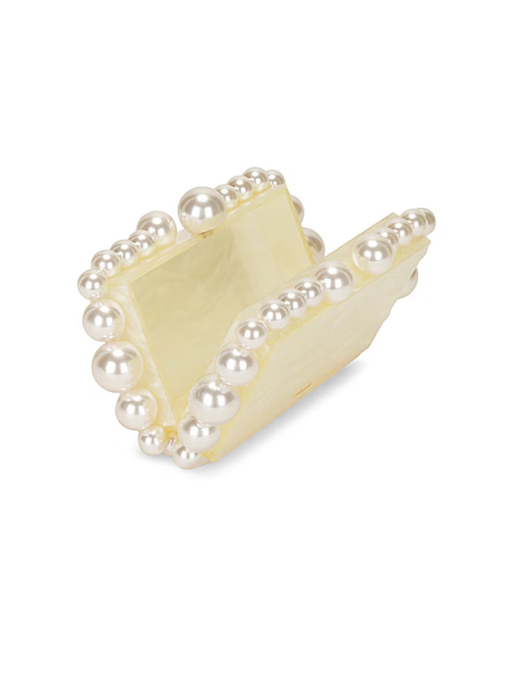 Cult Gaia Eos Box Clutch in Pearl - Picture 2 of 16